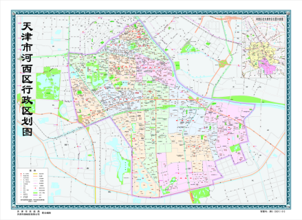 2021版天津市河西区行政区划图