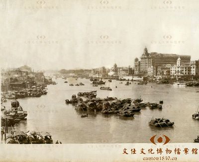 图2 1930年珠江全景图部分 