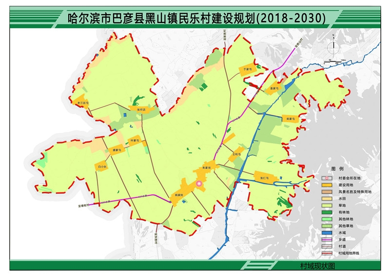 黑山镇民乐村建设规划图