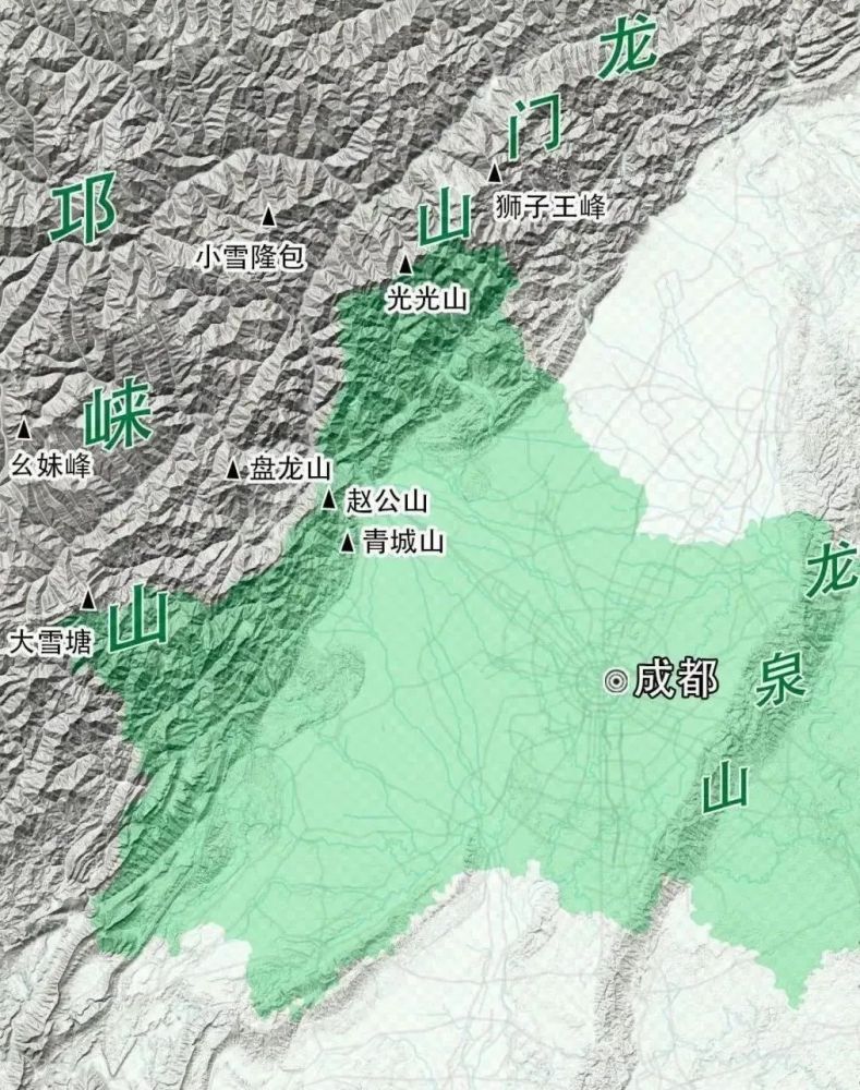 龙泉山位置境域