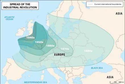 工业革命在欧洲的扩展