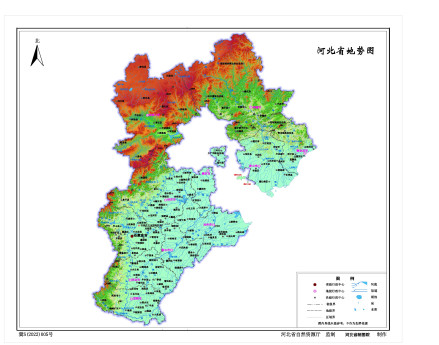 河北省地势图