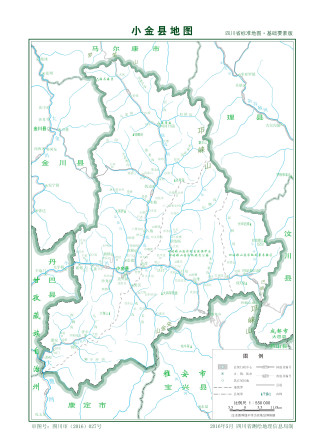 小金县地图基础要素版