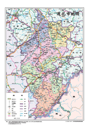  通化市标准地图
