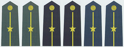 陆海空军少尉常服肩章(2007—)