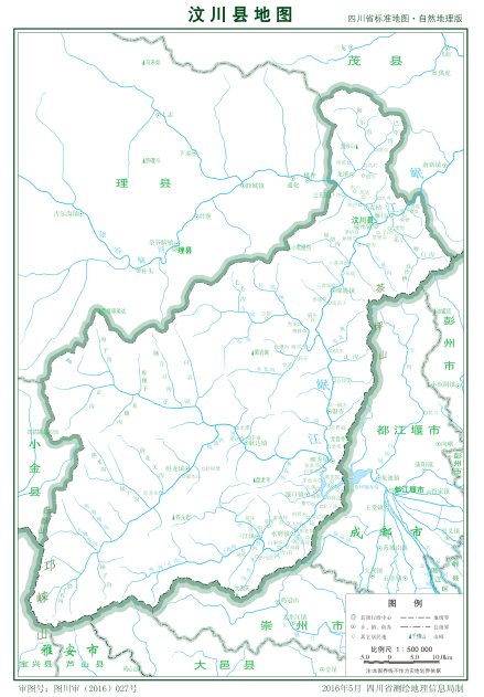 汶川县地图