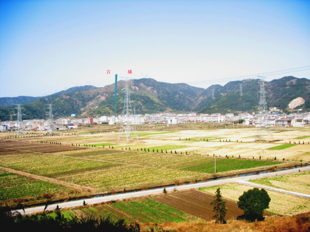 大溪东瓯古城遗址远景