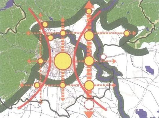 吴良镛提出北京城市“两轴、两带、多中心”的总体布局