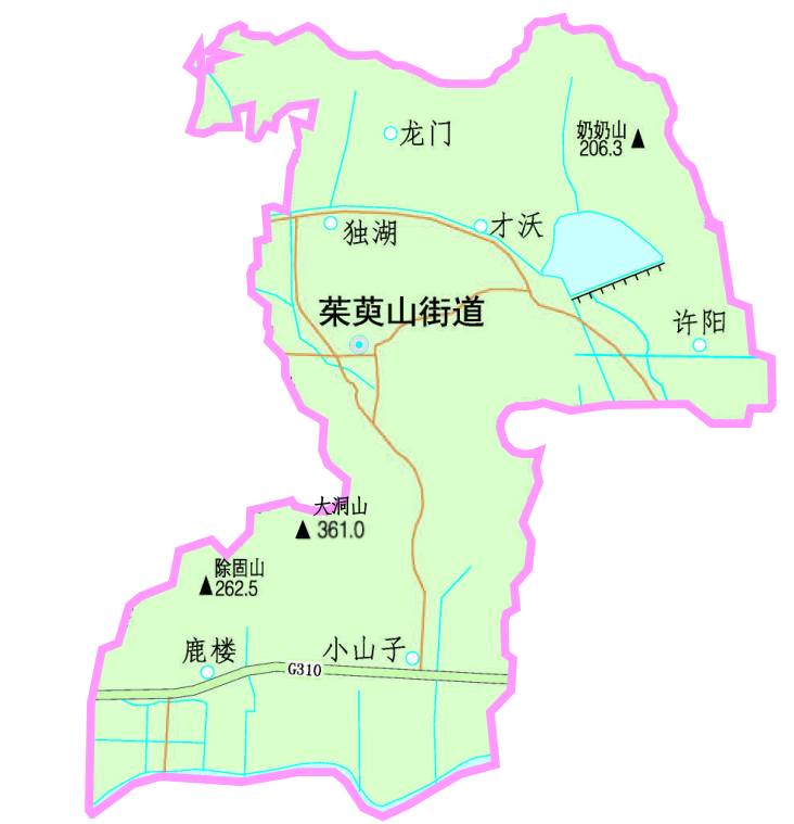 茱萸山街道政区图