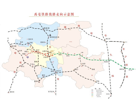 禹亳铁路走向图