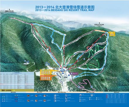 2013-2014雪季雪道示意图