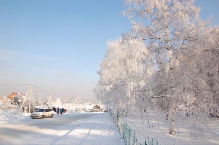 伊尔库茨克州的雪景