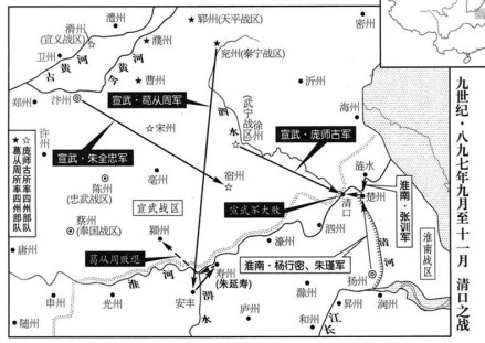 清口之战路线图