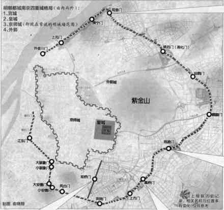 明代京师南京城墙地图