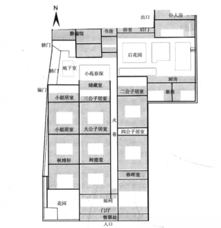 汪氏小苑平面图