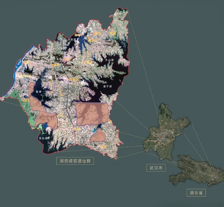 湖泗瓷窑遗址群区位地图