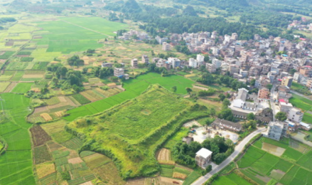 泠道故城城址航拍图