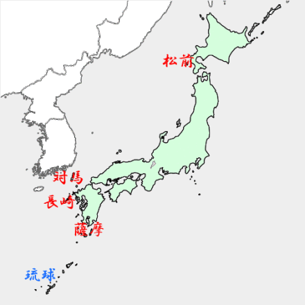 萨摩藩地图