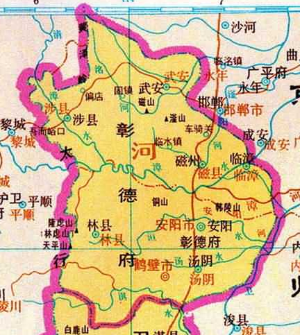 明代彰德府地图