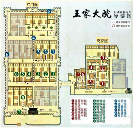 王家大院导览图