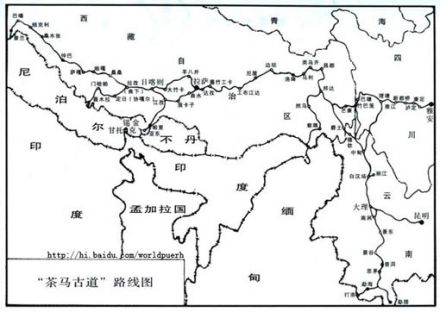 茶马贸易路线