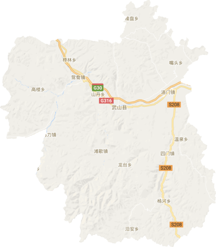 武山县电子地图