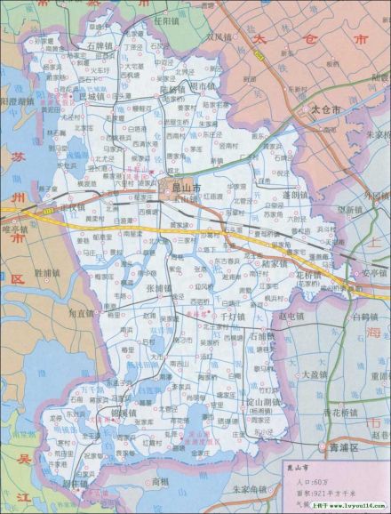 江苏省苏州市昆山市玉山镇地图