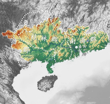 两广的地形图