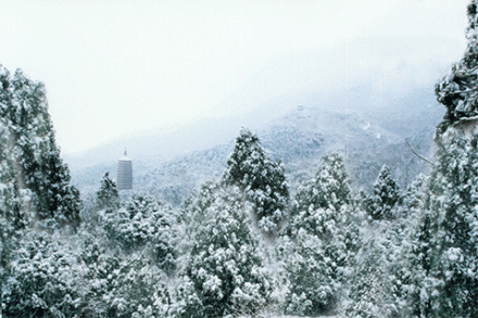 第十二景·层峦晴雪