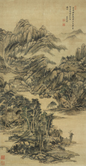 仿黄子久（黄公望）山水图（1694年）