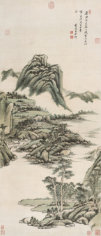 仿黄子久山水图（1703年）