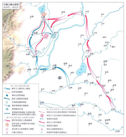 巨鹿之战示意图 