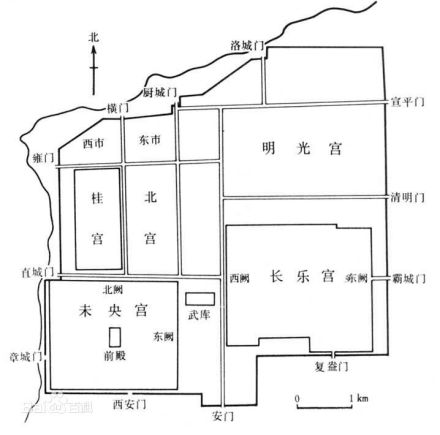 汉长安城图