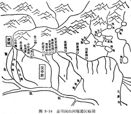 山河堰灌区图