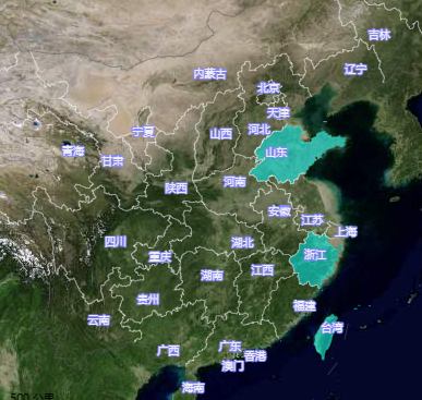 山茶的中国野生分布