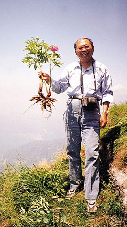 2001年，洪德元考察欧洲地中海地区的芍药