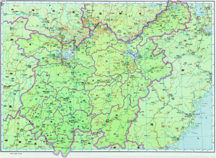 唐代潭州所在的江南西道历史地图
