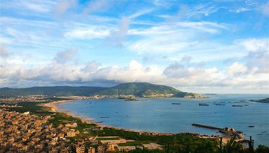 海峡西北角海坛岛及一带海面