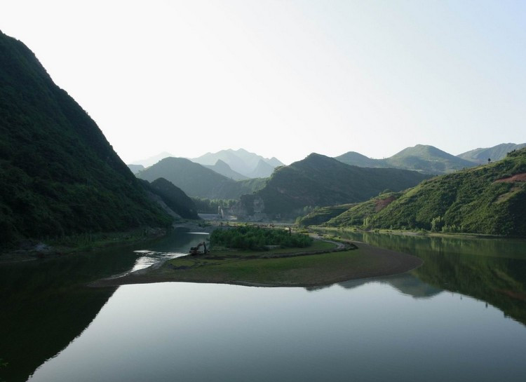 金钱河陕西山阳县漫川关段 