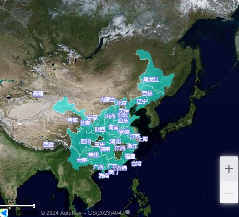 接骨木在中国的分布范围