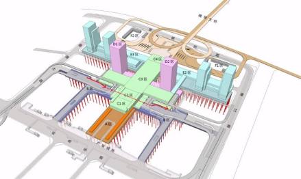 横琴站综合交通枢纽示意图