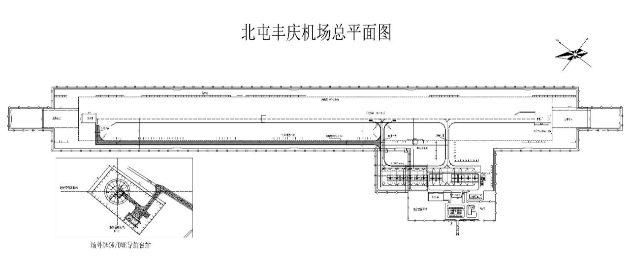 北屯丰庆机场总平面图