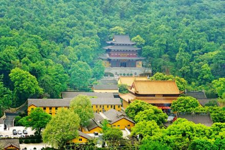 鸟瞰净慈寺