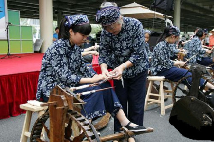 乌泥泾手工棉纺织