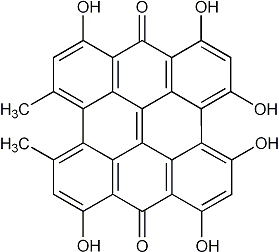 金丝桃素结构式