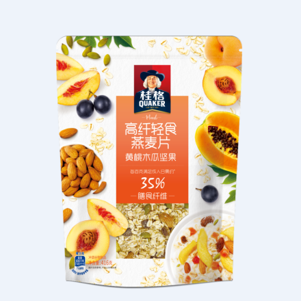 高纤轻食燕麦片黄桃木瓜坚果