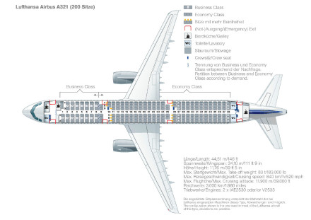 空客A321-100座位图