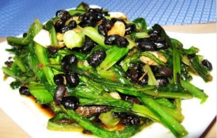 豆豉鲮鱼油麦菜