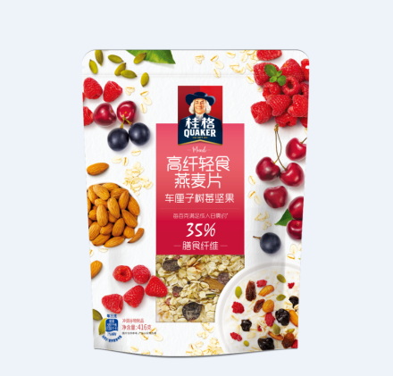 高纤轻食燕麦片车厘子树莓坚果