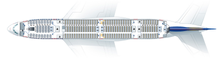 空客A380-800座席图-长途